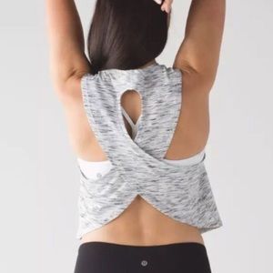 Lululemon cross-back tank (dark gray)